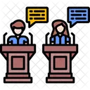 Debate Argument Discussion Icon