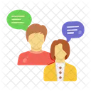 Testimonials Debate Customer Discussion Icon