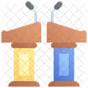 Debate Public Speaking Lectern Icon