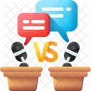 Debate Speech Discussion Icon