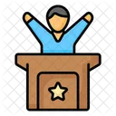 Debate Public Speech Icon