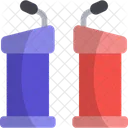 Debatte Politik Kampagne Symbol