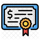 Debenture Bond Certificate Icon