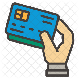 Debit Card Icon - Download in Colored Outline Style