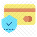 Debitkarten Schutzschild Kreditkartensicherheit Sichere Zahlung Symbol