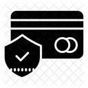 Debitkarten Schutzschild Kreditkartensicherheit Sichere Zahlung Symbol