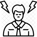 Deborde Pression Stress Icône