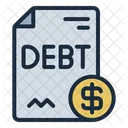 Debt Money Bank Icon