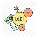 Debt Color Icon Icon