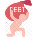 Debt Obligation Struggle Icon