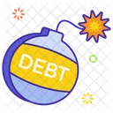 Debt Bomb Logic Bomb Malware Symbol