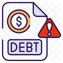 Debt Money Finance Icon