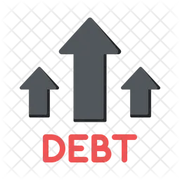 Debt increase  Icon