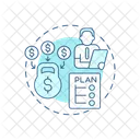 Debt management plan  Icon