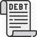 Debt Receipt Debt Slip Icon