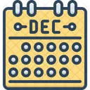 Dec December Month Icon