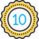 10 年、 10 年単位、 10 年 アイコン