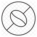 カフェイン抜きのシンボル  アイコン