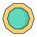 Decagon Shape Geometry Icon