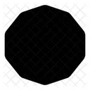 Decagon Shape Design Icon