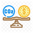 Compensation Carbone Capture Icône