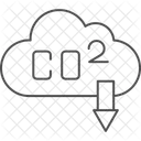 Decarbonisation Thinline Icon Icône