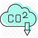 Decarbonisation Couleur Ombre Thinline Icon Icône