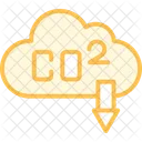 Decarbonisation Duotone Line Icon Icône