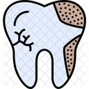 Decayed Dental Dirty Icon