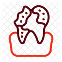 Decayed Syringe Mouth Icon