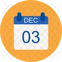 December Calendar Date Icon