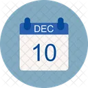 December Calendar Date Icon