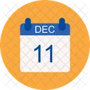 December Calendar Date Icon