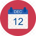 December Calendar Date Icon