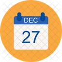 December Calendar Date Icon