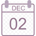 December Calendar Date Icon