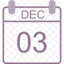 December Calendar Date Icon