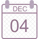 December Calendar Date Icon