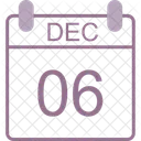 December Calendar Date Icon