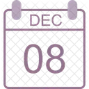 December Calendar Date Icon