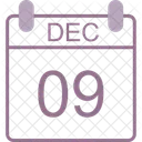 December Calendar Date Icon