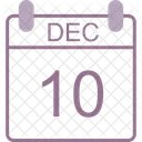 December Calendar Date Icon