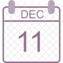 December Calendar Date Icon