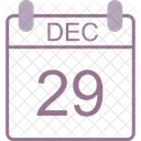 December Calendar Date Icon