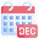 December December Calendar Time Icon