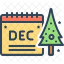 December Calendar Date For The Day Icon