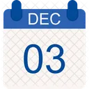 December Christmas Winter Icon