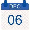 December Christmas Winter Icon