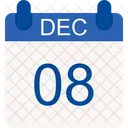 December Christmas Winter Icon