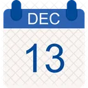 December Christmas Winter Icon